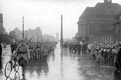 Franzosen beim Einmarsch in das Ruhrgebiet im Jahr 1924