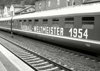 Der Weltmeisterzug der deutschen Nationalmannschaft im Jahr 1954